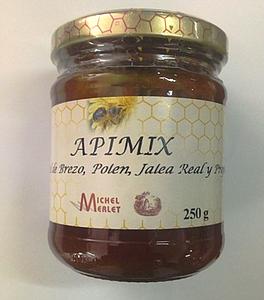 APIMIX(miel bruyère-pollen-gelée royale-propolis) 250 Gr